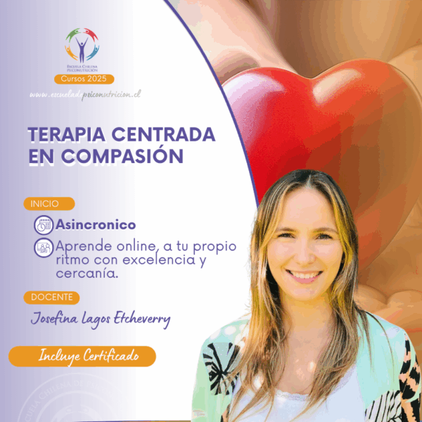 Foto de la profesora josefina lagos de El curso asincrónico de Terapia Centrada en la Compasión 2025